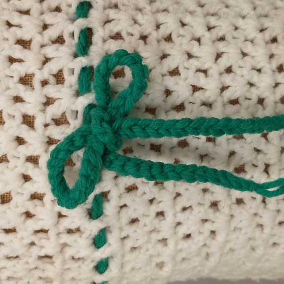 Vintage 60's 70's Crochet Knit Mini Dress Tunic Girls Groovy Mid Authentic - Picture 5 of 10